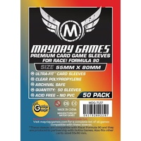 Mayday 7137 - Premium Race! Formula 90 Card Sleeves (Pack of 50) - 55 X 80MM