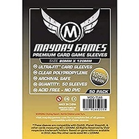 Mayday 7146 - Premium Magnum Gold Sleeve (Pack of 50) - 80 MM X 120 MM