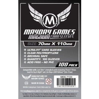 Mayday 7103 - Standard Magnum Silver Card Sleeves (Pack of 100) - 70 X 110 MM