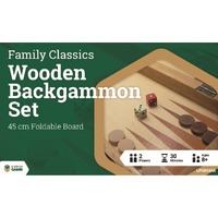 Wooden Folding Backgammon Case