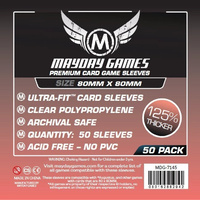 Mayday 7145 - Premium Card Sleeves (Pack of 50) - 80 MM X 80 MM