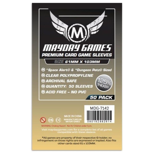 Mayday 7142 - Premium Card Game Sleeves (Pack of 50) - 61 X 103 MM