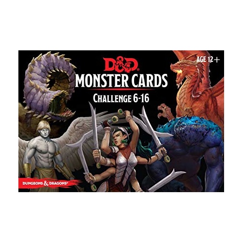 Dungeons & Dragons: Monster Cards Challenge 6-16 (74 Cards)