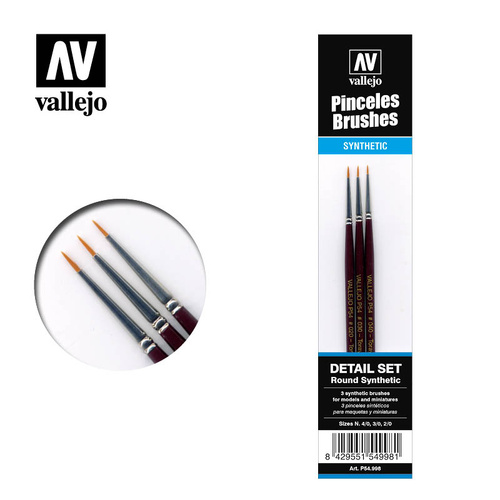 Vallejo Brushes Definition Set (3 Pcs)