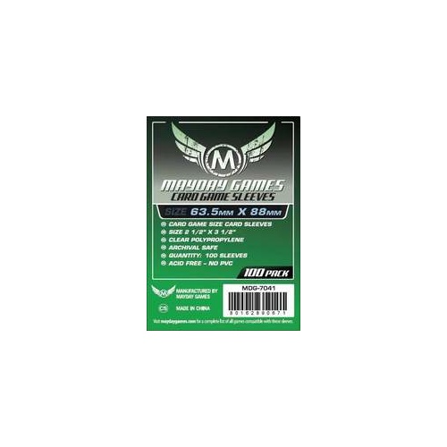 Mayday 7041 - Standard Card Sleeves (Pack of 100) - 63.5 X 88 MM